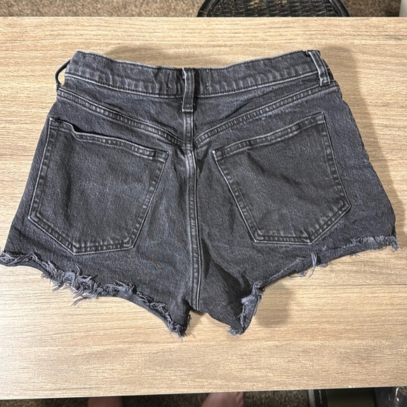 Abercrombie & Fitch Charcoal High-Rise Shorts the mom short high‎ rise 28 / 6 - Picture 8 of 10